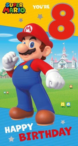Picture of SUPER MARIO YOUR 8 BIRTHDAY CARD